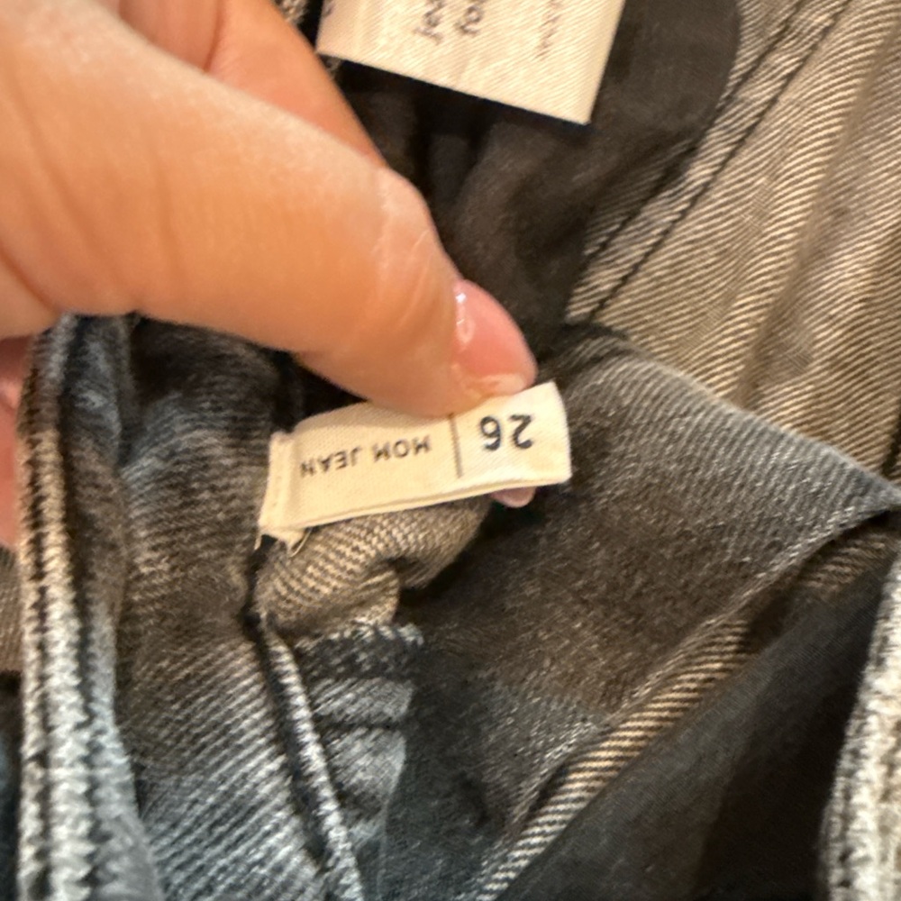 PacSun ‘Go. Good Jeans’ Distressed Straight Jeans Size 26 Gray Vintage Wash - Picture 5 of 7